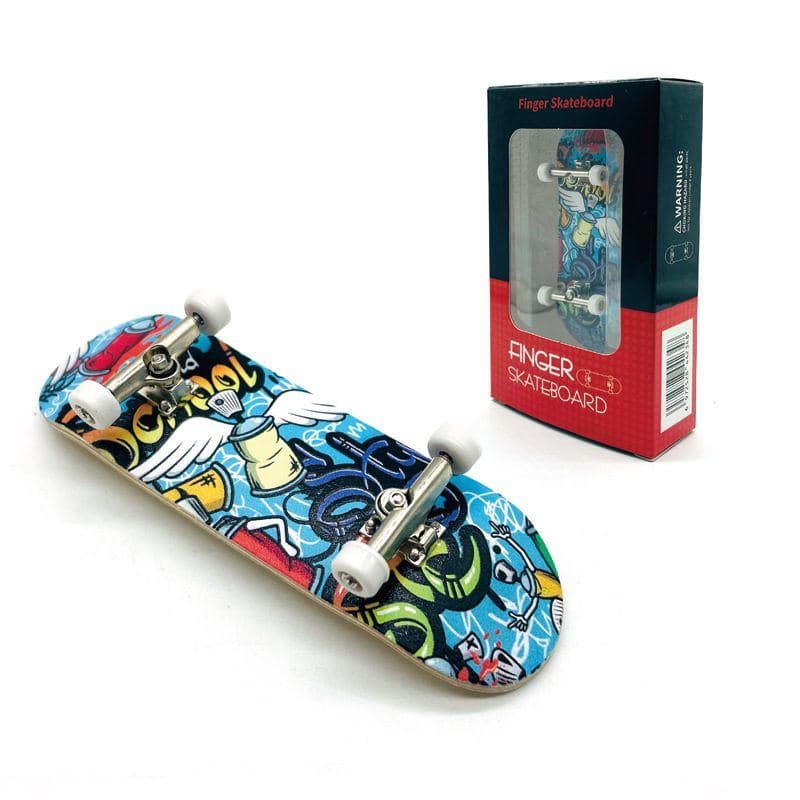 Maple Fingerboard Complete — Pro Bearing Wheels, Double Kick — Fingerboard Lab