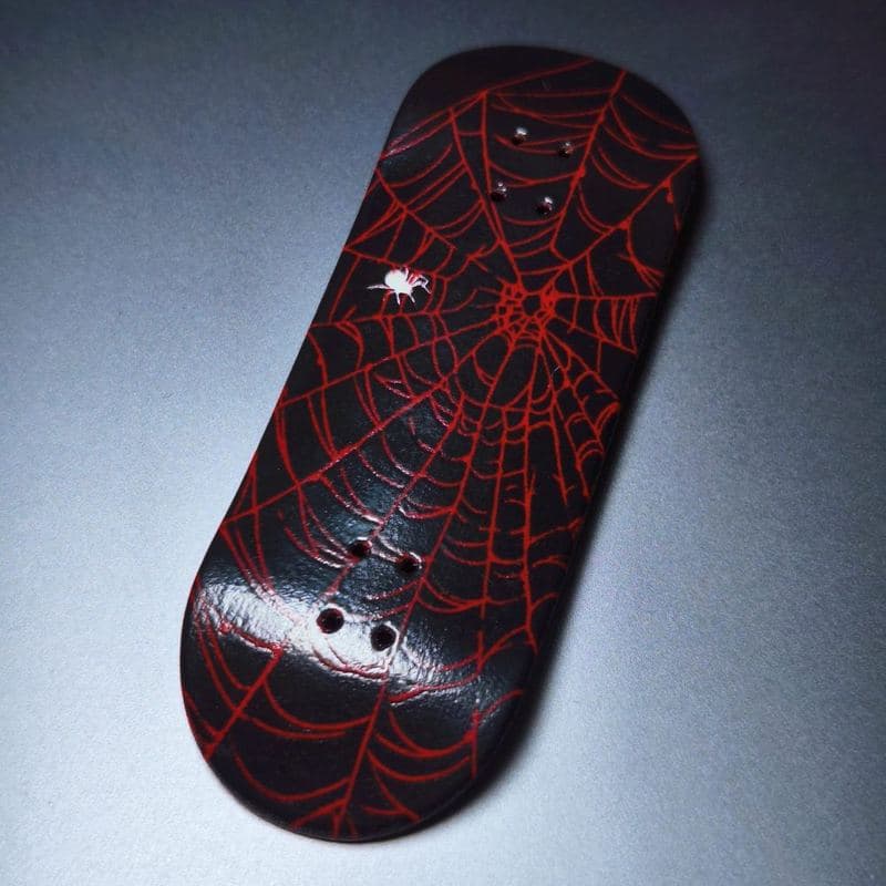 Leefai Dark Spider Series Deck — Imported Maple, Pro Fingerboard — Fingerboard Lab