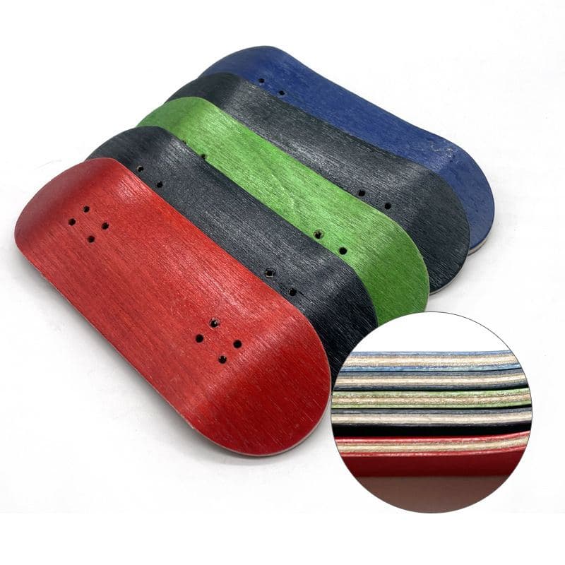 34mm 5-Ply Northeast Maple Dyed Deck — Double Kick — Pack of 2 — Fingerboard Lab