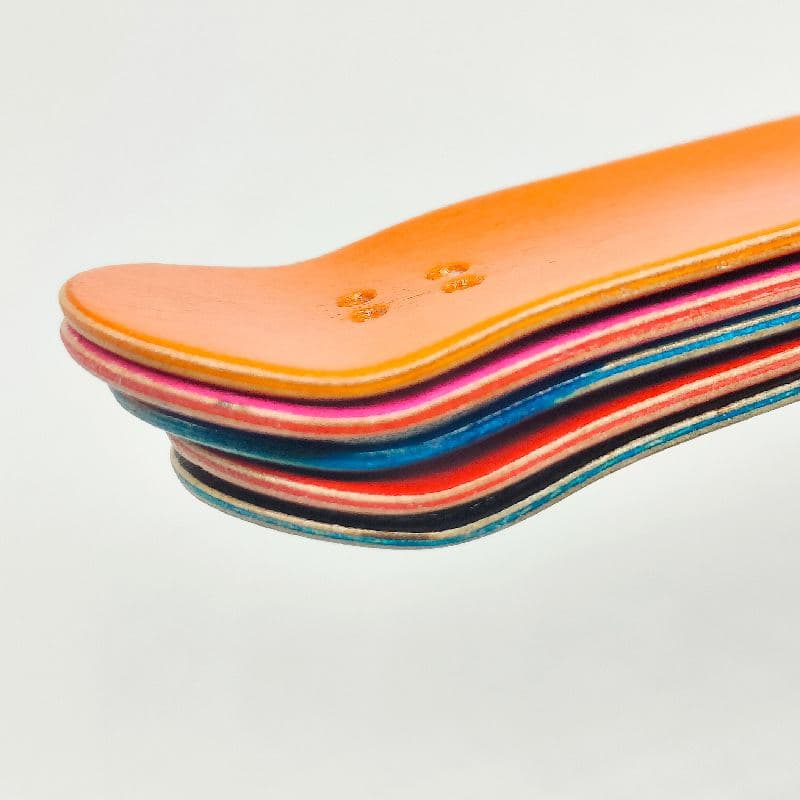 34mm Colour-Laminated Maple Deck — Rounded Edges — Pack of 2 — Fingerboard Lab