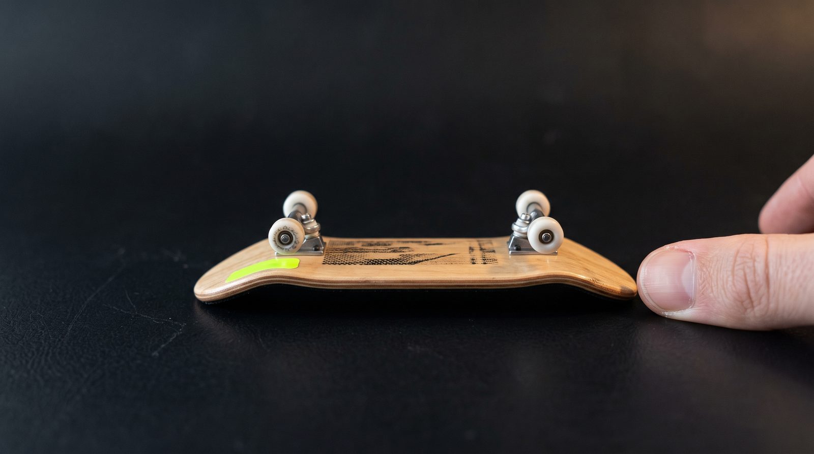 Complete fingerboard setups on maple with alloy bearing trucks
