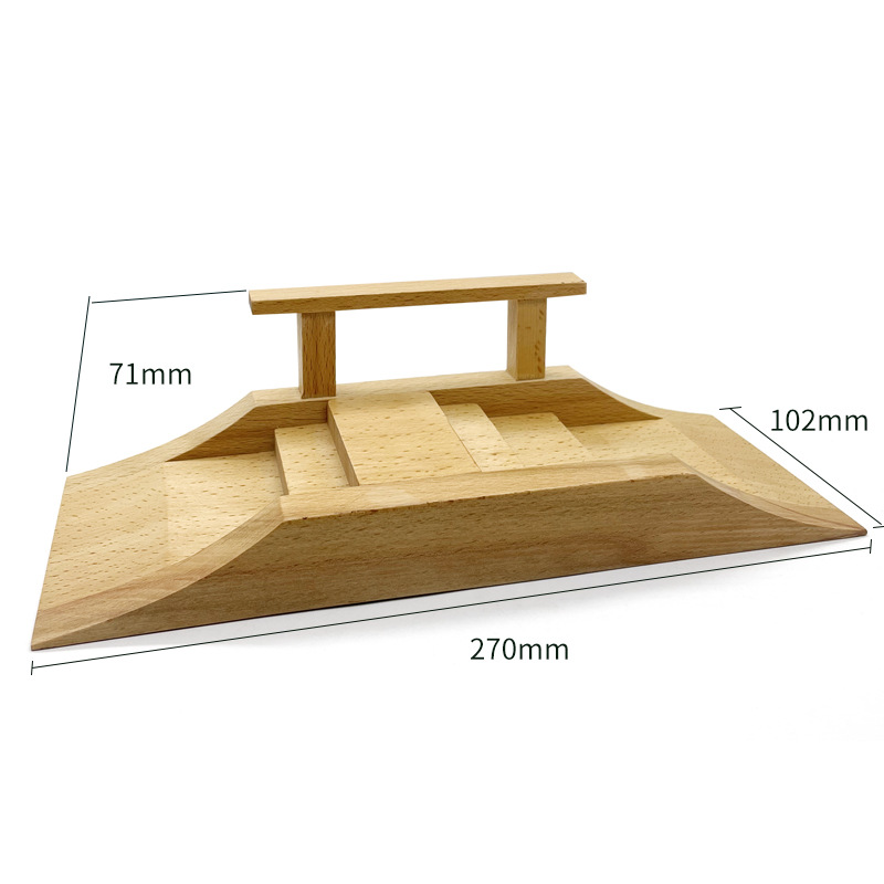 Type C — wooden fingerboard ramp obstacle