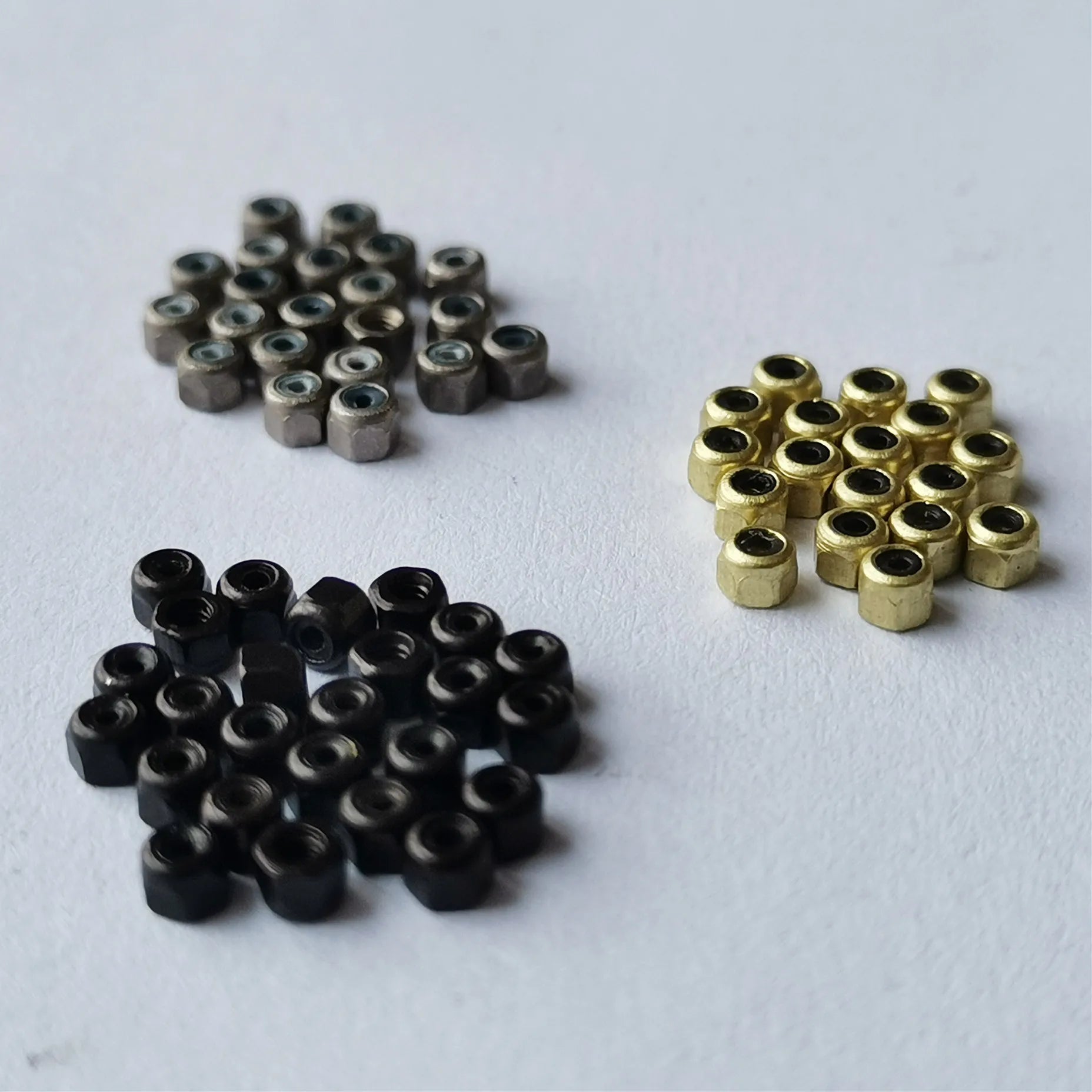Gold Silver Black Self Lock Anti - loose Fingerboard Locknuts with Nylon Inside - Concave Craft