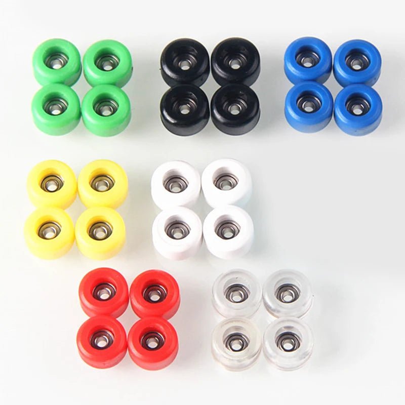 4Pcs/Set Professional PU+Metal Urethane CNC Bearing Wheel For Wooden Fingerboard - Concave Craft
