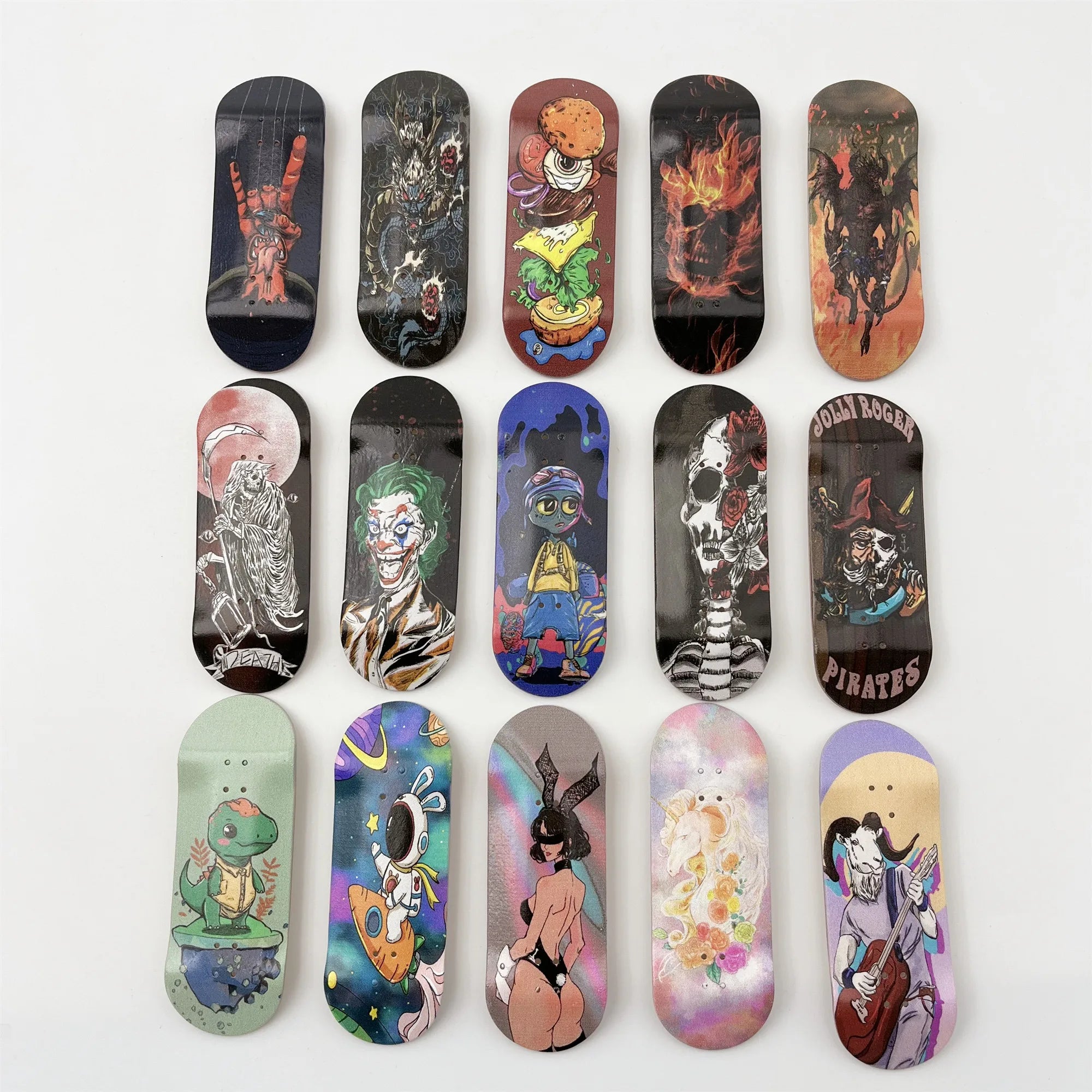 34mm Graphic Fingerboard Deck — Wooden - Concave Craft