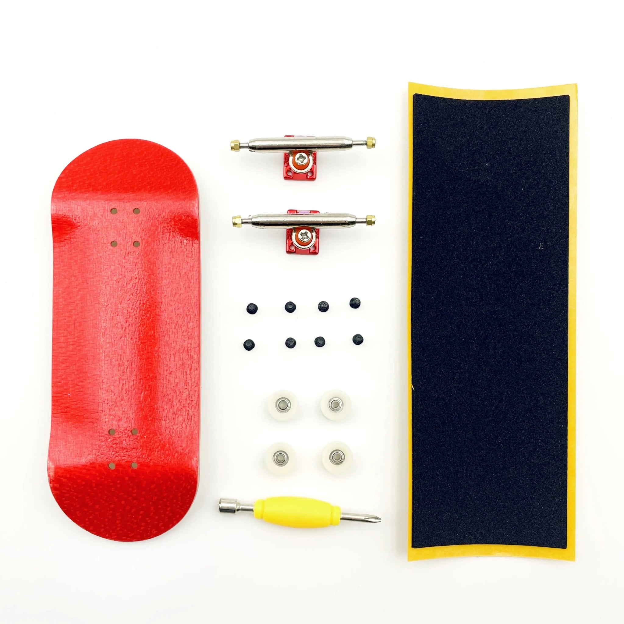 97*34mm Fingerboard Set Handmade Deck Professional V2 Finger Skateboard Trucks ABEC 7 Bearing Urethane Wheels - Concave Craft
