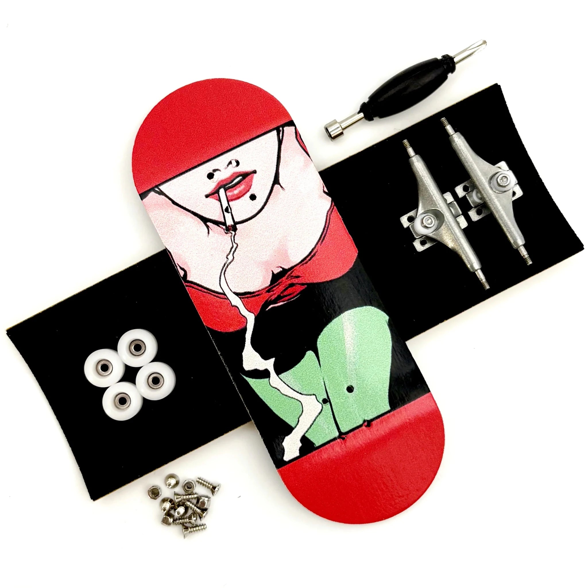 34mm Premium Fingerboard Set with Eureka 3.0 Trucks New Street Shape Wheels - Concave Craft