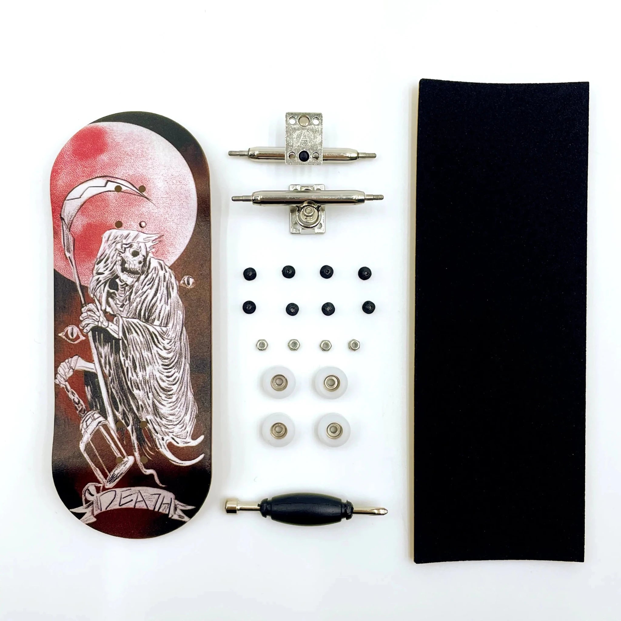 34mm Fingerboard Set Professional Wooden Deck Single Axle Truck CNC Wheels Complete Mini Finger Skateboard - Concave Craft
