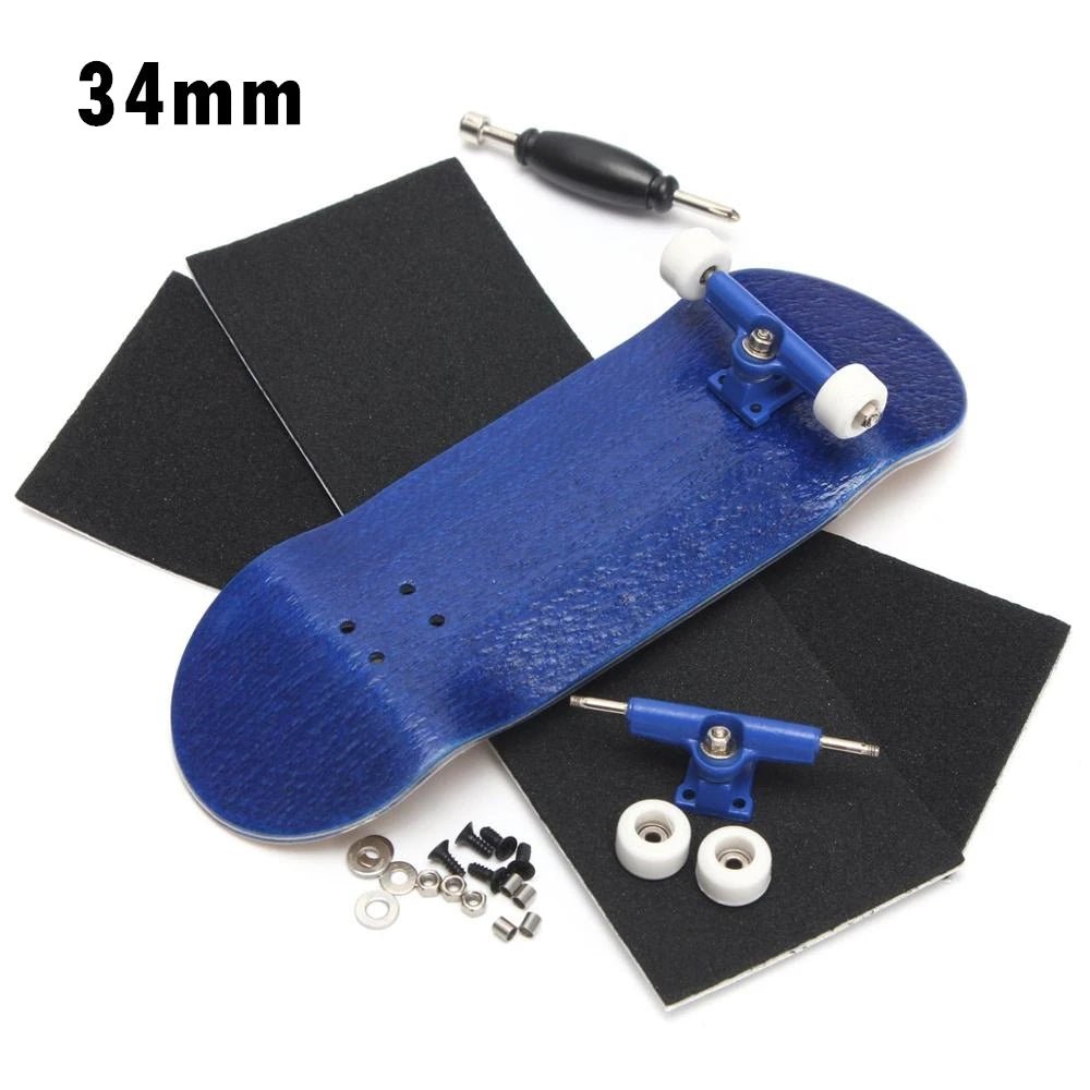 34mm 32mm Maple Wooden Fingerboard Complete Finger Skateboard with Truck and Wheels - Concave Craft