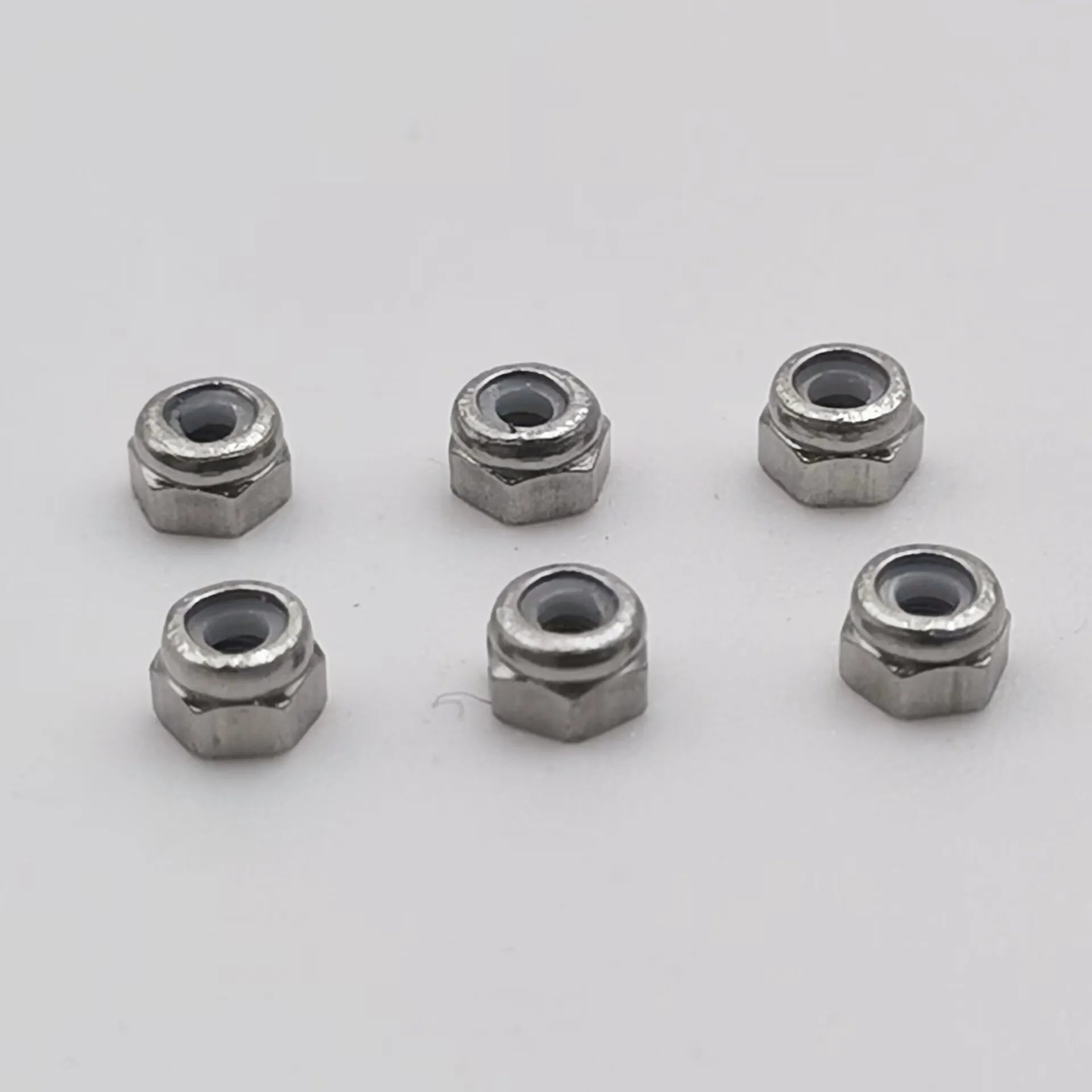 Stainless Steel Fingerboard Locknuts — Set of 6 - Concave Craft
