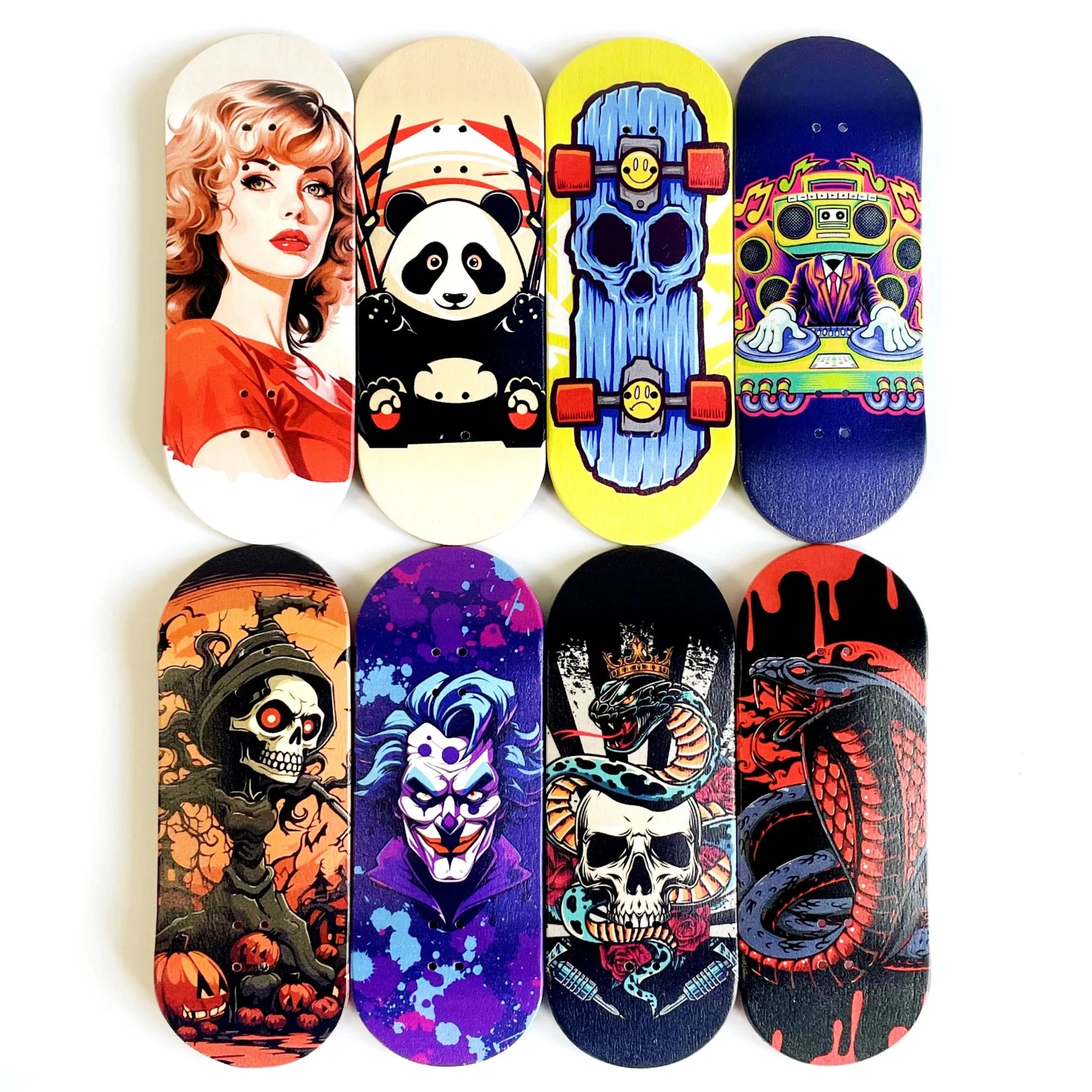 36mm Pro Fingerboard Deck — Bold Graphic - Concave Craft
